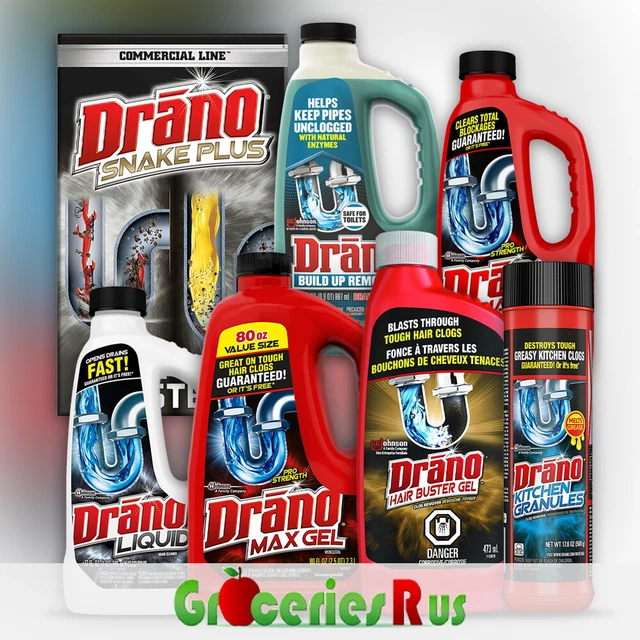 DRANO MAX GEL Clog Remover Liquid, 32 fl oz £7.99 - PicClick UK