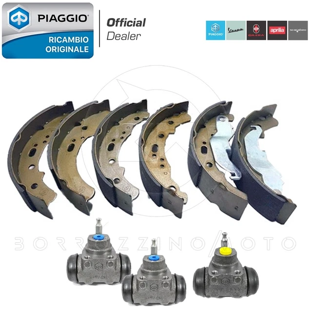 Kit Ganasce Freno Anteriore E Posteriore Per Ape 50 Piaggio - Completo Di Cilindretti - Foto 4