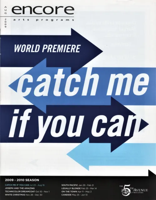 Norbert Leo Butz "CATCH ME IF YOU CAN" Aaron Tveit 2009 World Premiere Program