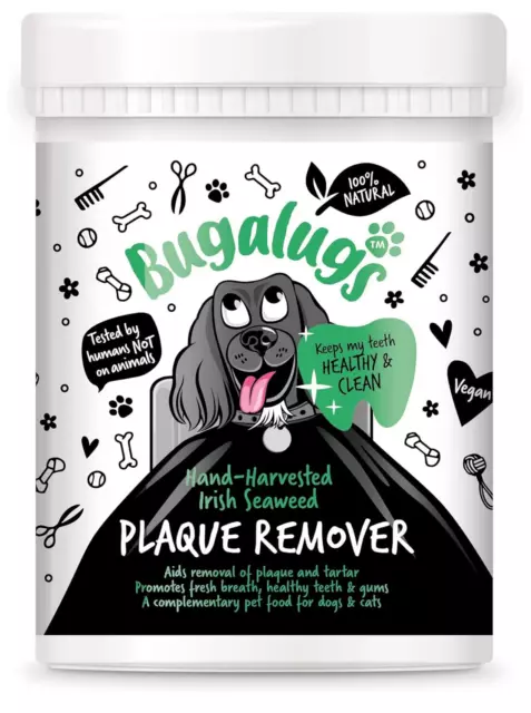 BUGALUGS Plaque Off Remover Dental Care For Dogs & Cats-200g Seaweed Powder
