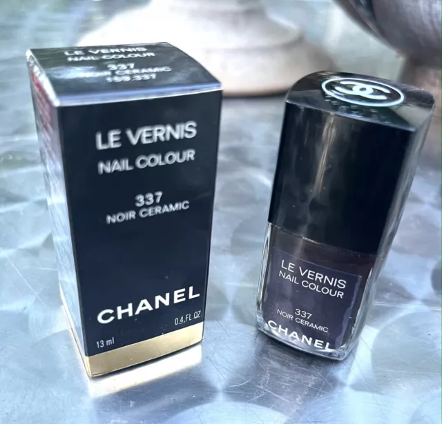 Magnifique Vernis à ongles Chanel N°337 Noir Ceramic 13 ml Edition limitée neuf!