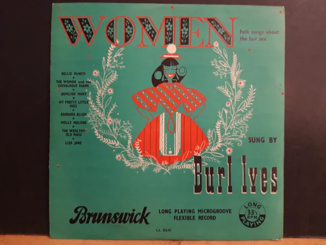BURL IVES   Women 10"   LP   UK press 1956  Folk Songs about the fair sex  EX !