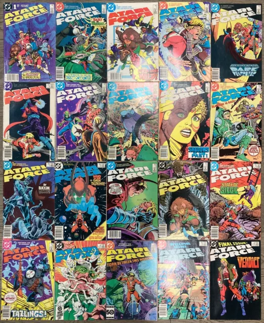 Atari Force #1-20  20 Issues  Complete 1984 DC Run  Canadian Price Variants