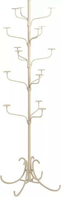 Hat Rack Boutique Display 5-Tier Millinery Floor Stand Ivory Finish 15 Cap 72" H