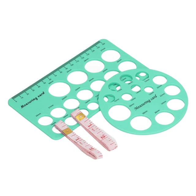 (GREEN)FLANGE MEASUREMENT TOOL Sizing Nipple Rulers Set Silicone For ...