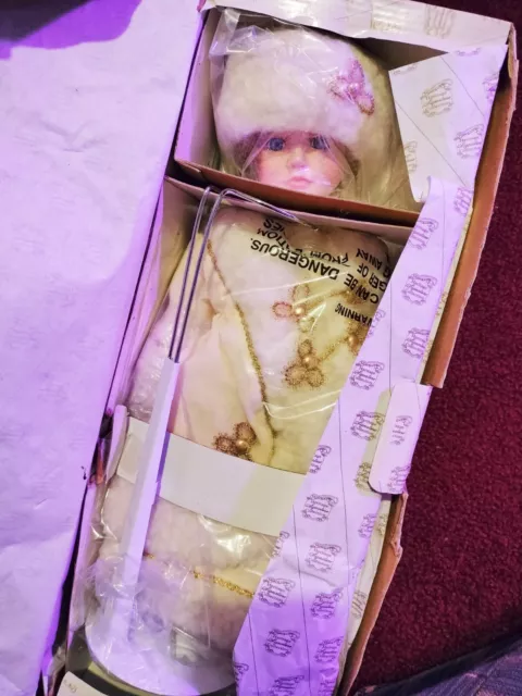 Vintage and Rare Ice Skater "Dawn" Porcelain Doll : Never been opened