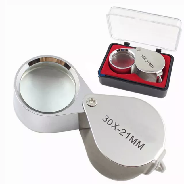 Pocket Jewellers Eye Loupe Magnifier Jewelry Magnifying Glass 30x 21mm Jewelers 2