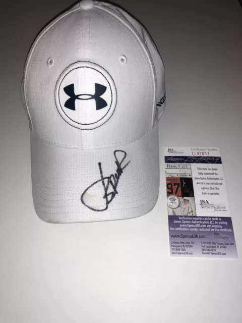 Jordan Spieth Signed Under Armour Golf Hat Masters Pga+Jsa Coa!