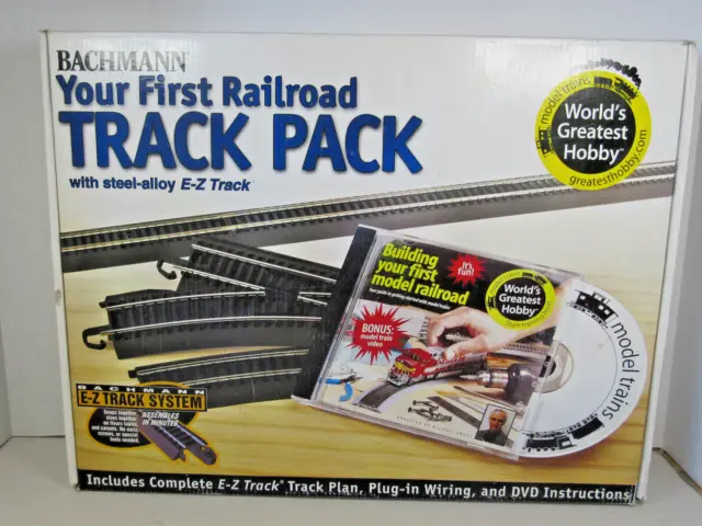 Bachmann Ho Scale E-Z Track Pack Starter Kit W/ Steel- Alloy Track