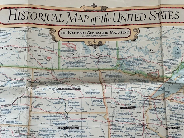 1953 NAT GEOGRAPHIC Magazine Paper - 1953 Nat Geographic MagazinePaper Map Historical Map Of.webp