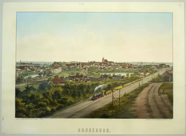 RONNEBURG - Gouachierter und eiweißgehöhter Lichtdruck 1913 2