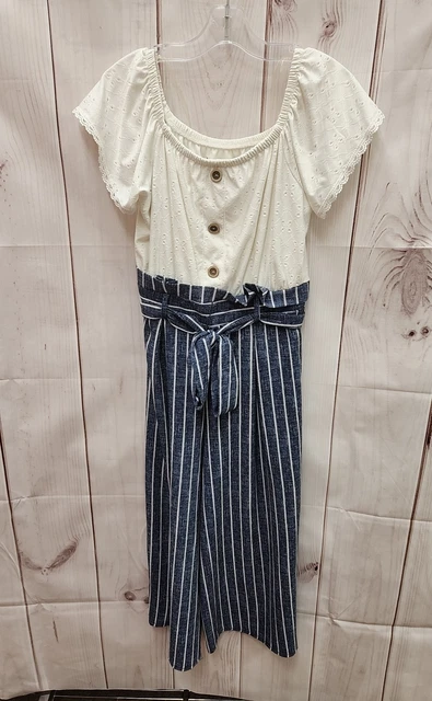 Knitworks Girl's Size 10 Blue Jumpsuit