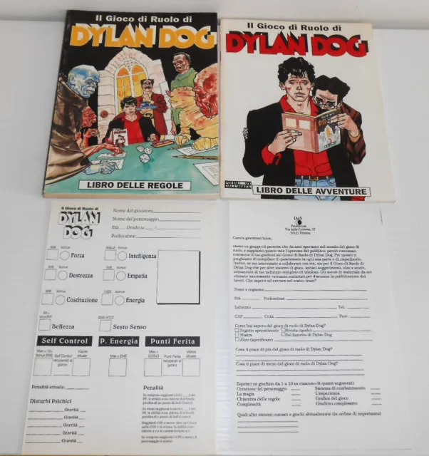 Il Gioco Di Ruolo Di Dylan Dog Libro Delle Regole+Libro Delle Avventure Das 1991
