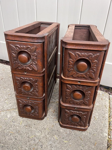 Antique Singer Treadle Sewing Machine 6 Drawer Cabinet