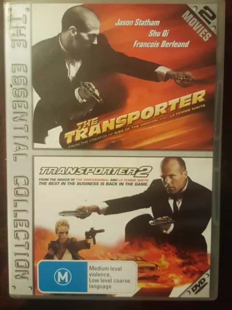 The Transporter + Transporter 2 Jason Statham 2-Disc Set DVD  FREE POST