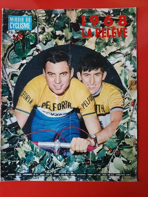 1968 miroir du cyclisme n°95 LES GUYOT GUIMARD LA RELEVE TOUR 68 PALMARES 1967