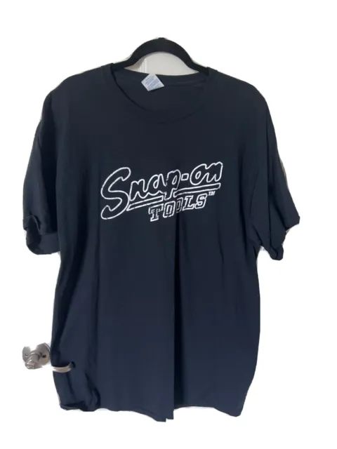 Snap On Tools Men's Short Sleeve T-Shirt Size XLPremium Black Logo Graphic NEW!!