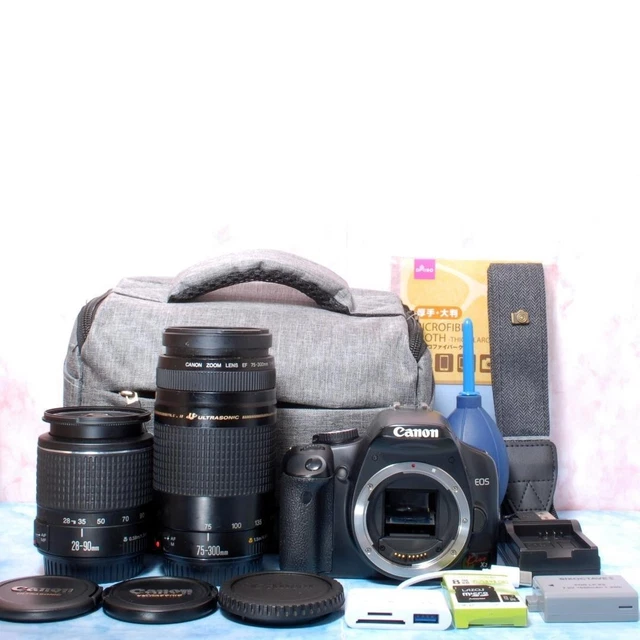 CANON EOS KISS X4 DSLR Camera w/ EF-S 18-55mm IS & EF 100-300mm
