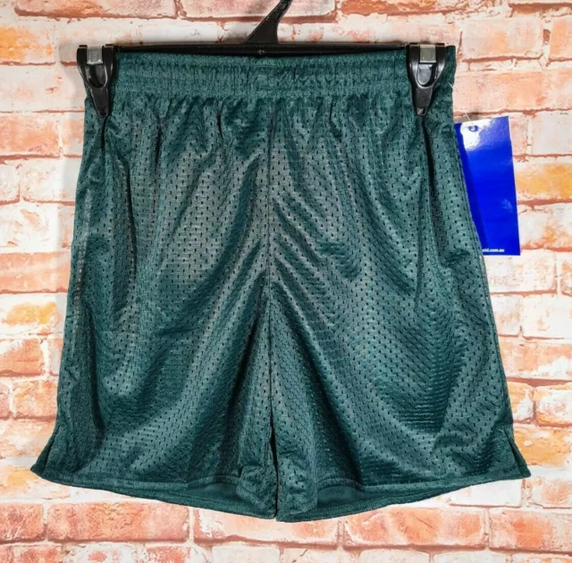 BNWT Girls or Boys Sz 16 LW Reid Bottle Green Stretch Mesh School Sports Shorts