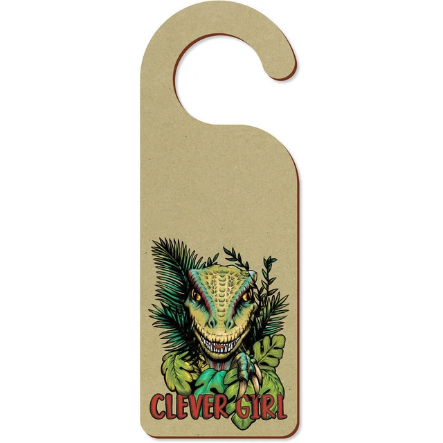 'Clever Girl Velociraptor' 200 mm x 72 mm Colgador de puerta (DH00034868)