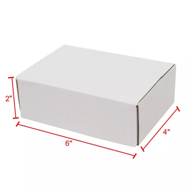 New 50 White Corrugated Mailers Shipping Packing Boxes Box Mailer Many Sizes