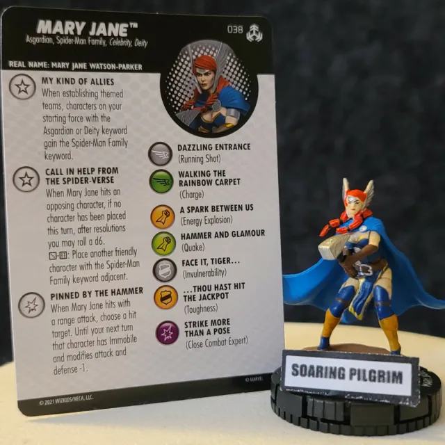 MARY JANE - 038  RARE War of the Realms Marvel Heroclix #38