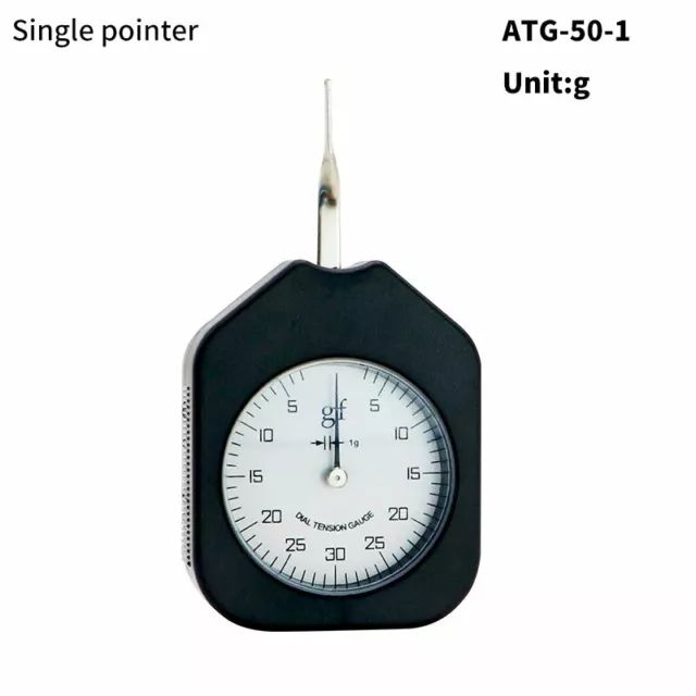 Dial Tension Gauge Tester Single Pointer 50g Gram Force Meter ATG-50-1