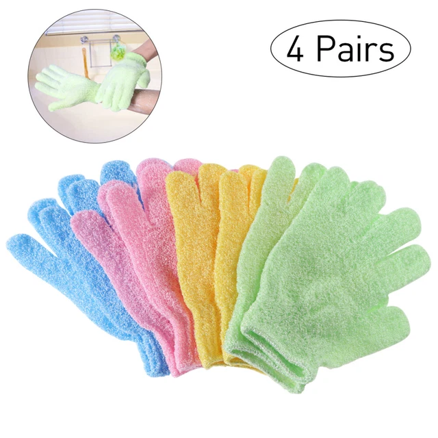 Guantes exfoliantes exfoliantes para exfoliar toallas de baño