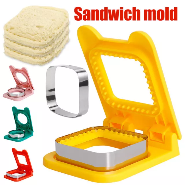 Sandwich Brot Ausstecher und Versiegelung Sandwichformen (Kreis, Quadrat)ው
