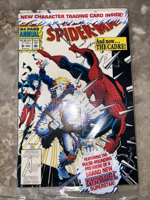 Web of Spider-Man Annual #9 Marvel 1993 Comic Book Sealed in Poly Bag w/ Card