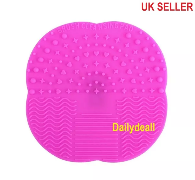 Make Up Brush Cleaner Mat Washing Cosmetic Scrubber Cleaning Pad Board Hand Tool