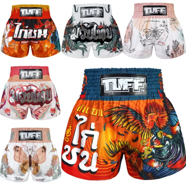 TUFF Muay Thai Shorts Boxing Shorts MMA Kickboxing Training Gym Shorts M13