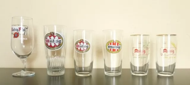 Lot De 6 Verres Biere Différents Mutzig