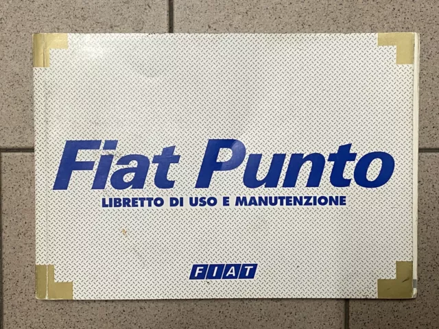 FIAT PUNTO - LIBRETTO DI USO E MANUTENZIONE - X11/2001 - I° edizione