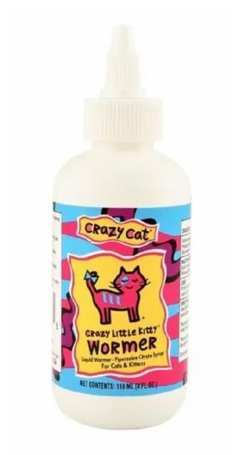 Crazy Cat 97508 Poco Gatito Líquido Antiparasitario para Gatos Y Gatitos,118ml