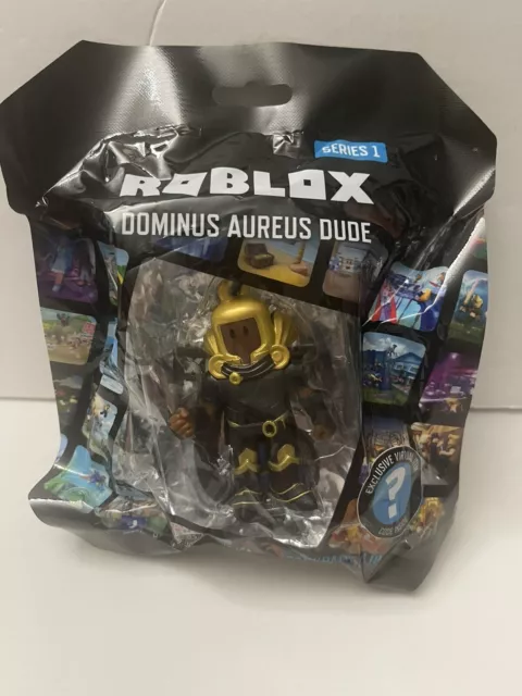 Roblox Backpack Clips Series 1 DOMINUS AUREUS DUDE Toy +TARNISHED