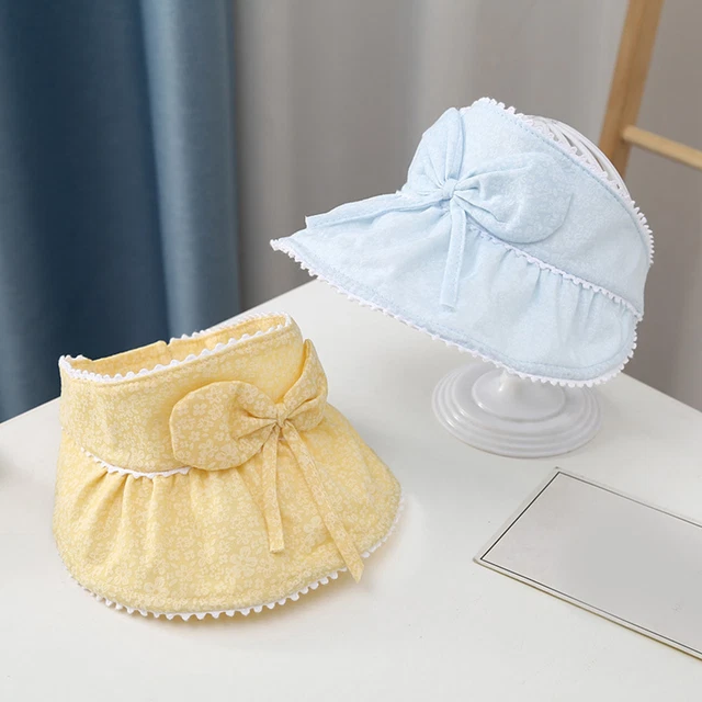 Cappello Bambina Sottile Anti-UV Stampa Fiore Bambini Cappello Sole Morbido