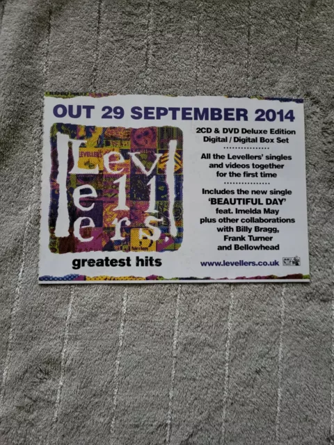 Tpgm35 Advert 5X8 Levellers : 'Greatest Hits' 2Cd & Dvd Deluxe Edition