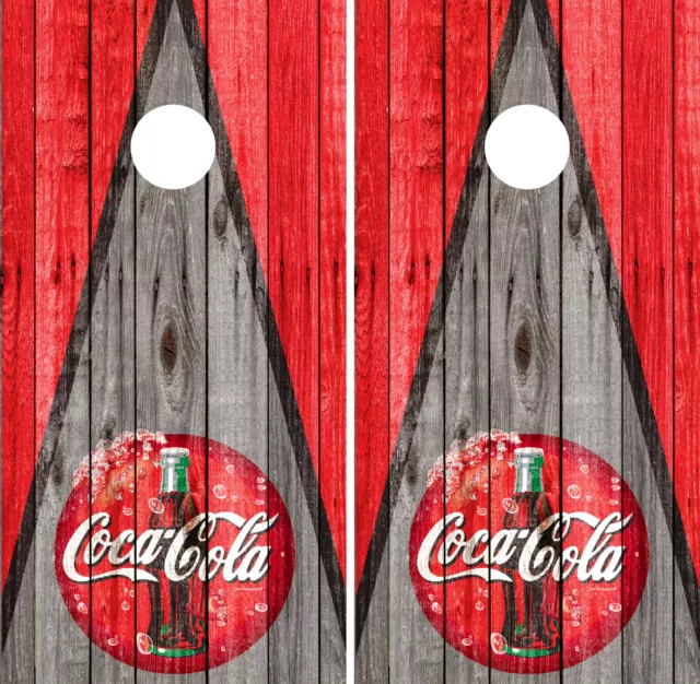 Coca Cola Cornhole Decals Coke Vinyl Wraps Board Decals Bag Toss Game Sticker