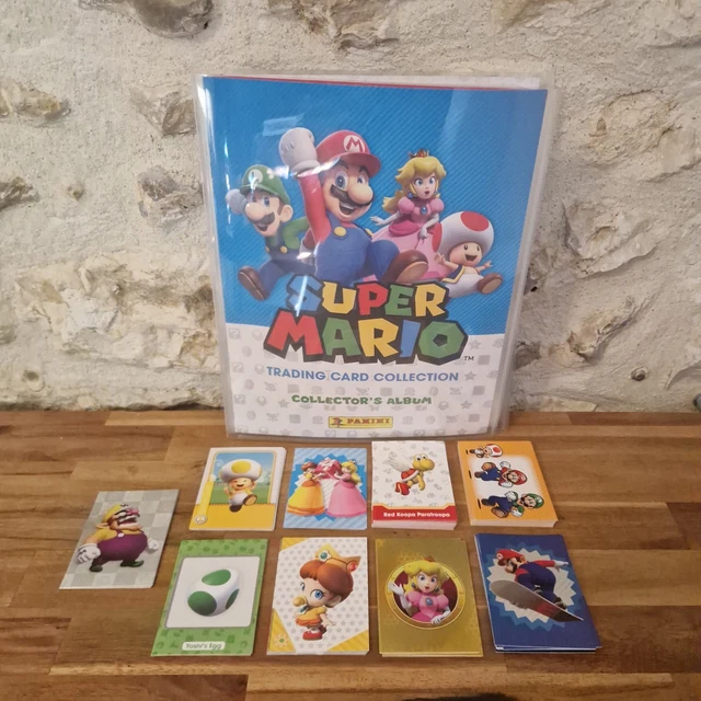 PANINI Super Mario Trading Cards – Lot De Cartes – 252 Cartes Avec Mario, Luigi, Peach, Bowser, Etc. – Cartes Or/argent/bleu