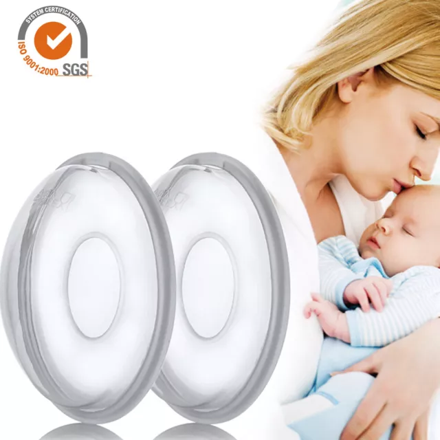 2Pcs Breast Milk Collection Shell Nursing Cups Breastfeeding Milk Saver Moms