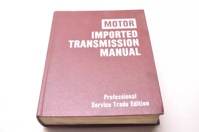 Motor 0-87851-579-8, 80-83749 Imported Transmission Manual Professional Service