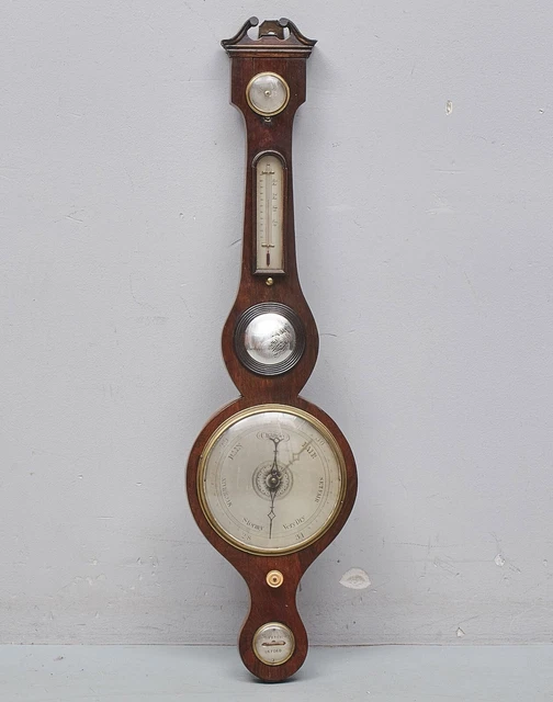 5 dial Elegant Victorian Banjo Barometer First half 19th century S Pfaff Oxford