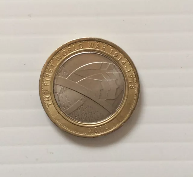 The Army 2016 The First World War £2 Pound Coin - Rare minting error