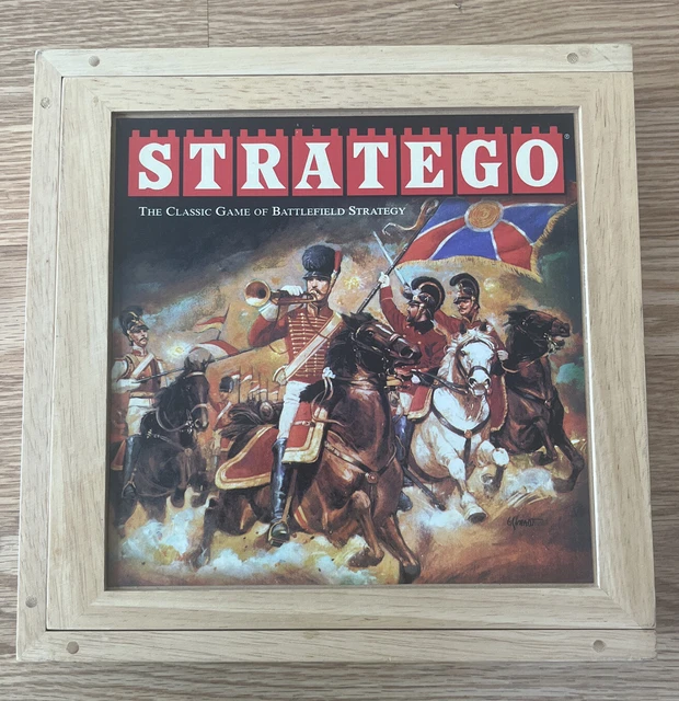 STRATEGO Board Game Milton Bradley Nostalgia Series Wooden Box Complete