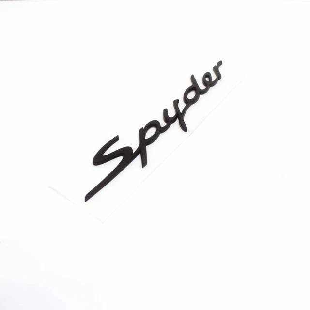 New Genuine Porsche Boxster "Spyder" Rear Emblem Black P/N 98755923903 OEM 2