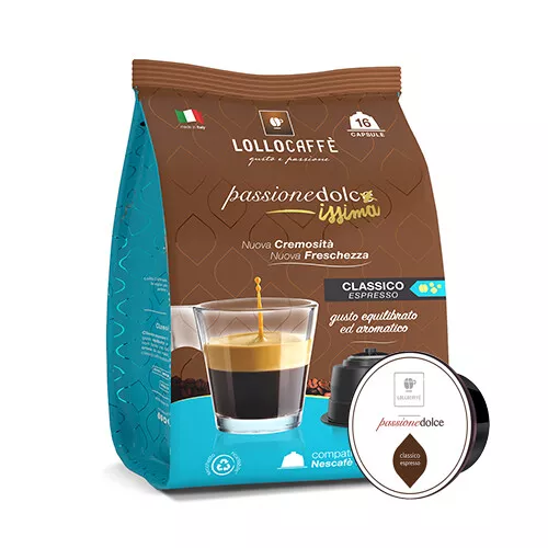 192 Capsule Compatibili Nescafè Dolce Gusto Lollo Caffè Miscela Classica