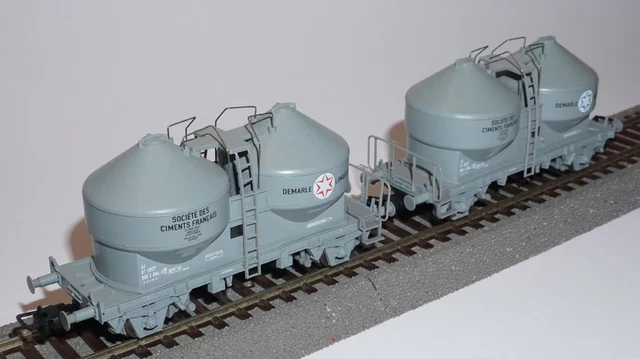 Coffret 2 Wagonnets Draisine Tombereaux REE SNCF Ep III HO 1/87 Comme Neuf