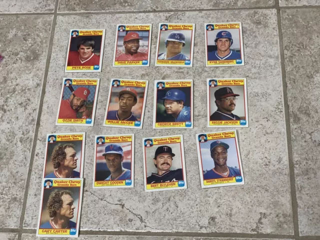 Lot of 13 1986 Quaker Chewy Sealed Unopened Packs Pete Rose, Cal Ripken, Gwynn