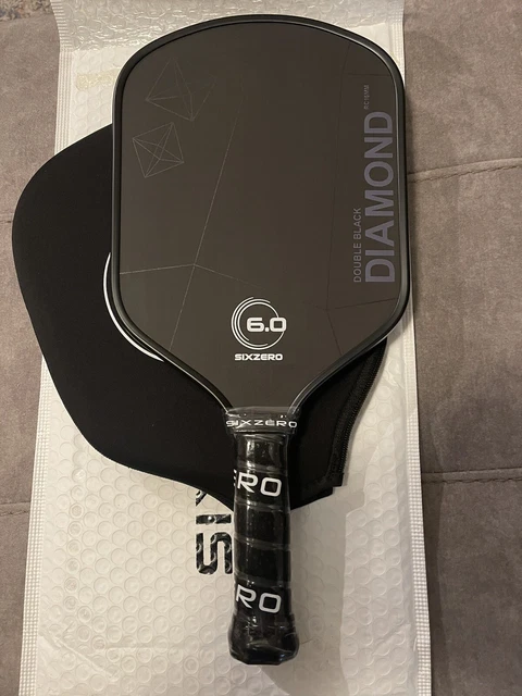SixZero Double Black Diamond 16mm Pickleball Paddle SixZero Double Black Diamond 16mm Pickleball Paddle